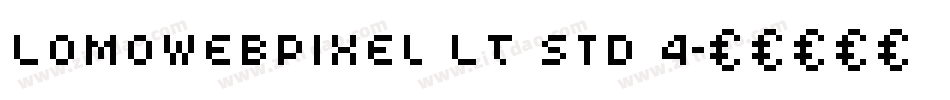 LomoWebPixel LT Std 4字体转换